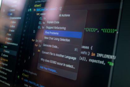 Image of an AI assistant on a computer