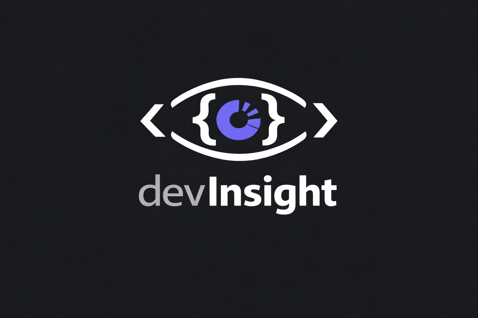 A dark mode logo for DevInsight