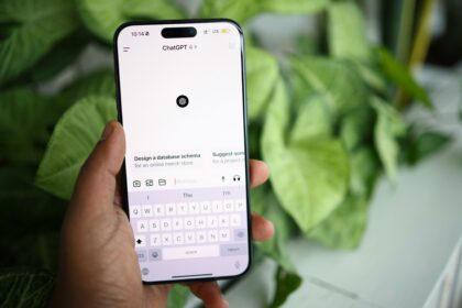 A picture of chatgpt open on a phone